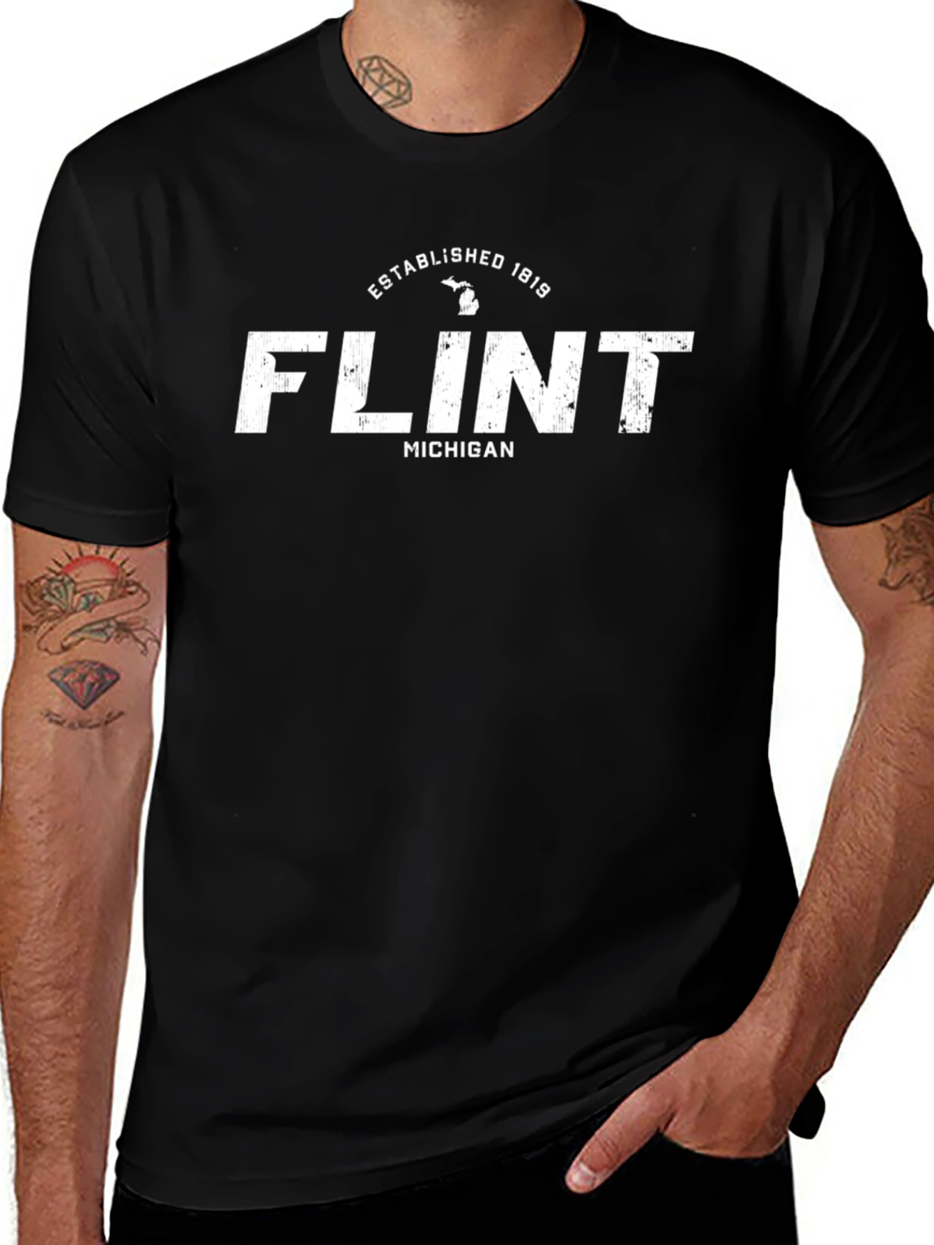 Flint Michigan Established 1819 Graphic Tee