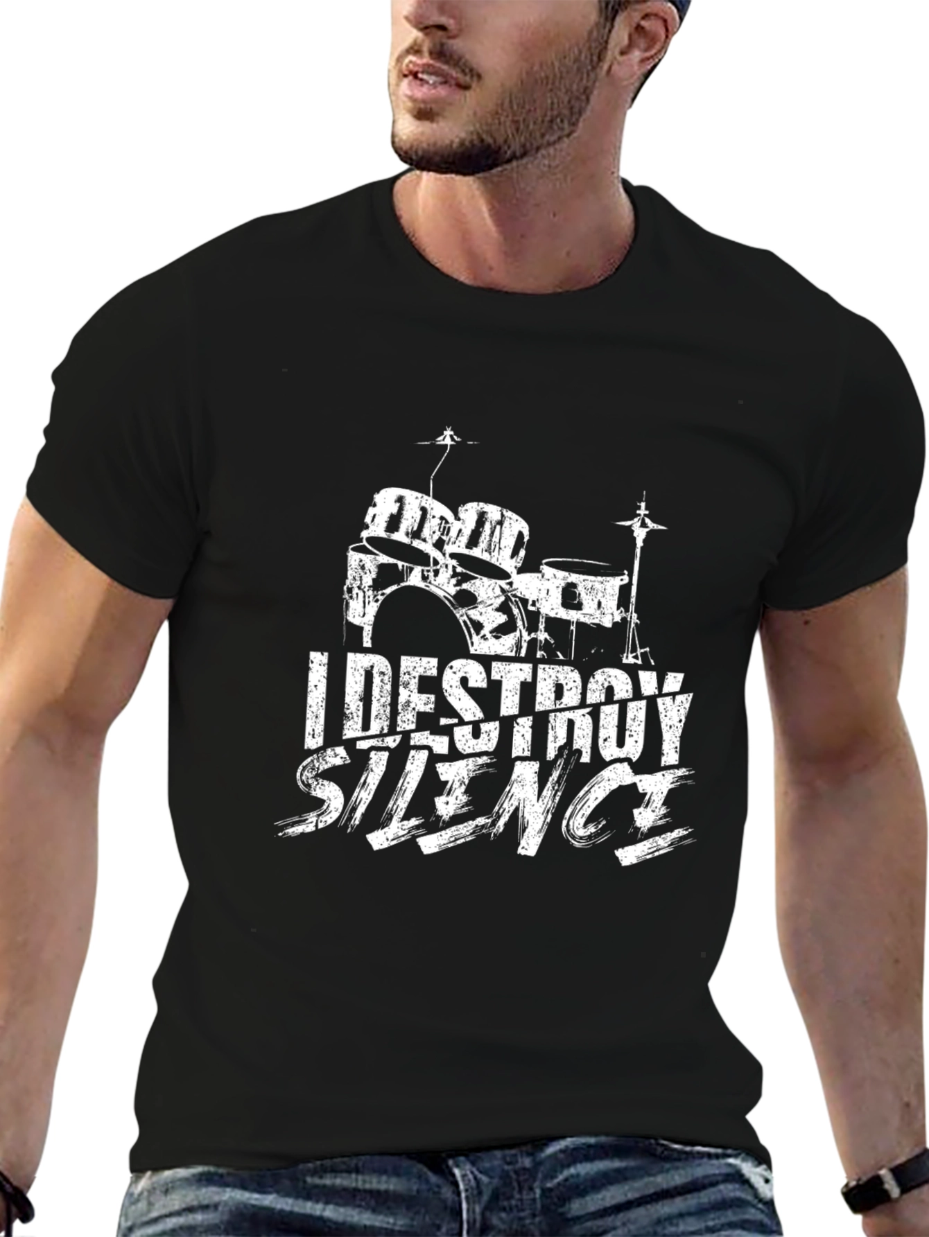 I Destroy Silence Drummer Tee