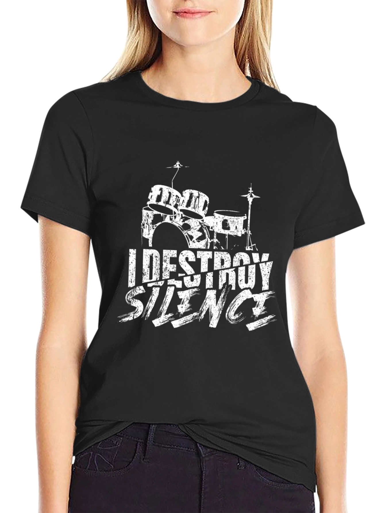 I Destroy Silence Drummer Tee