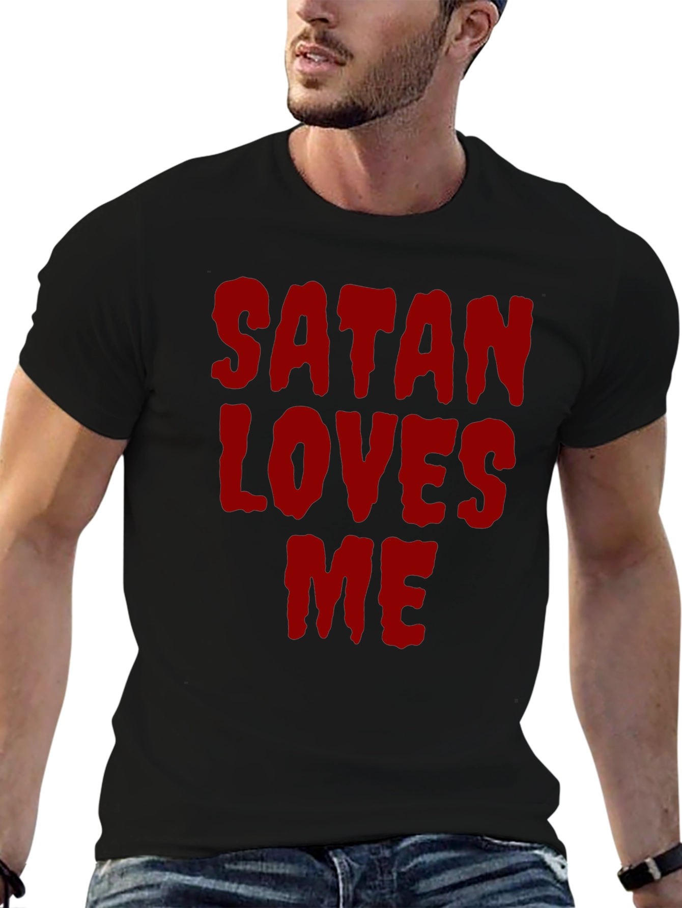 Satan Loves Me Graphic T-Shirt