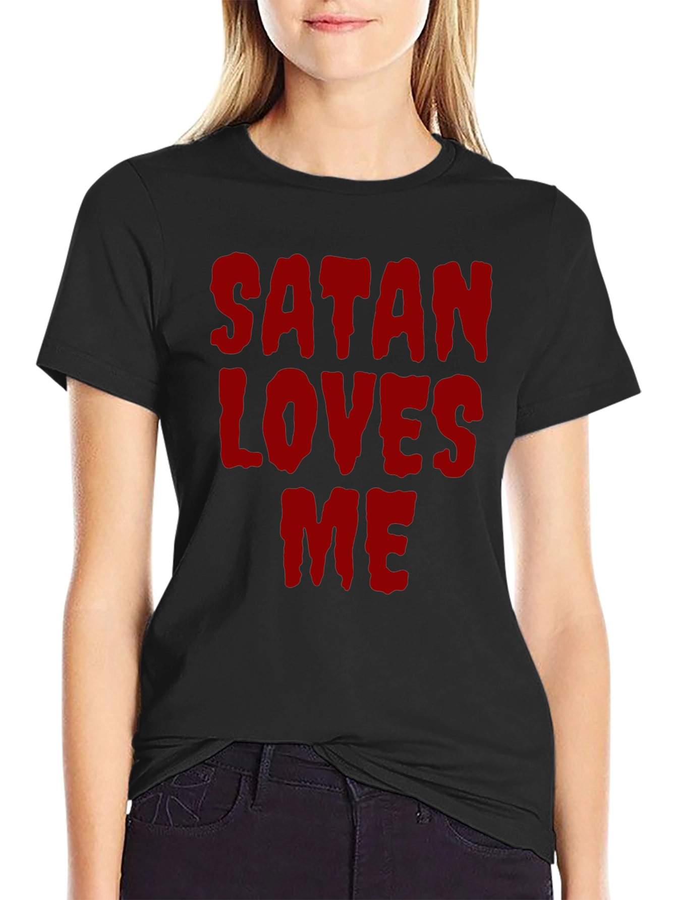 Satan Loves Me Graphic T-Shirt