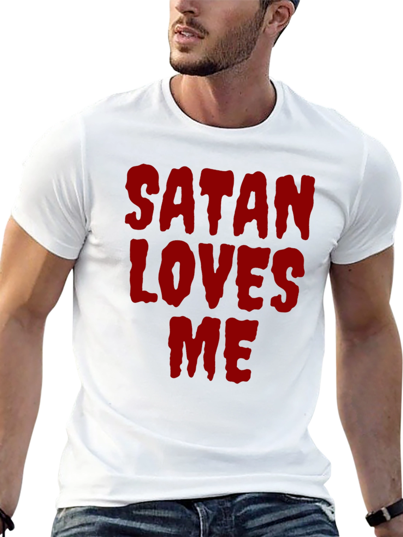 Satan Loves Me Graphic T-Shirt