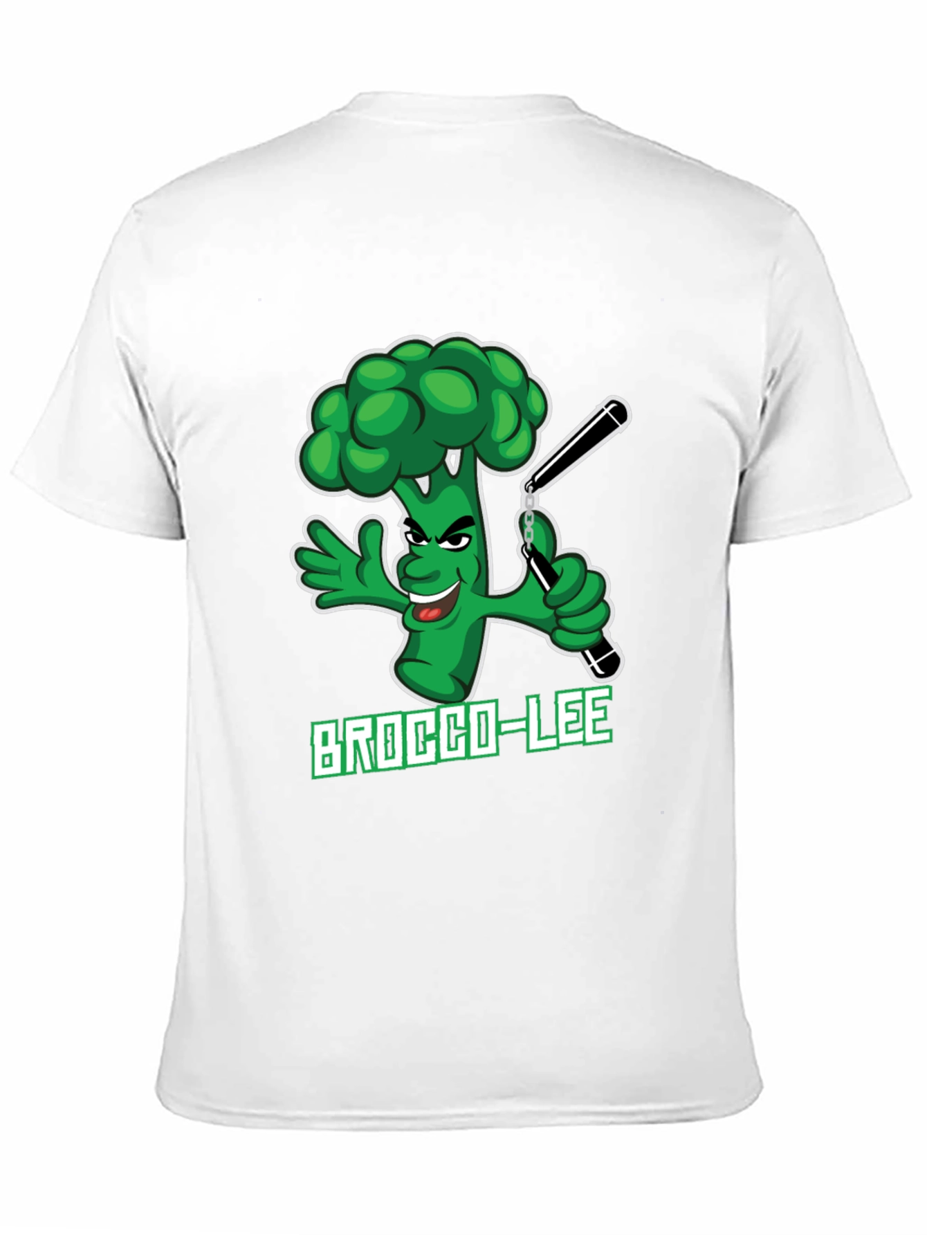 Brocco-Lee T-Shirt - Funny Broccoli Ninja Design