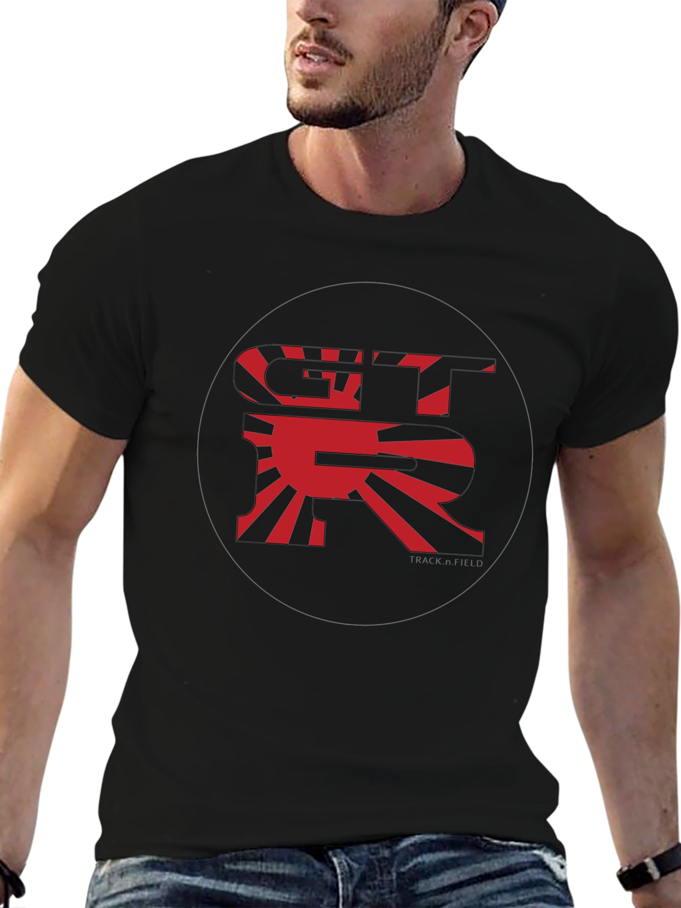 GTR Rising Sun Graphic Tee - Mens Black T-Shirt