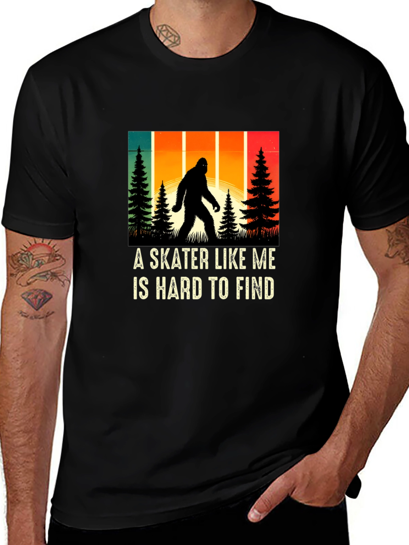 Bigfoot Skater Graphic Tee - Hard to Find