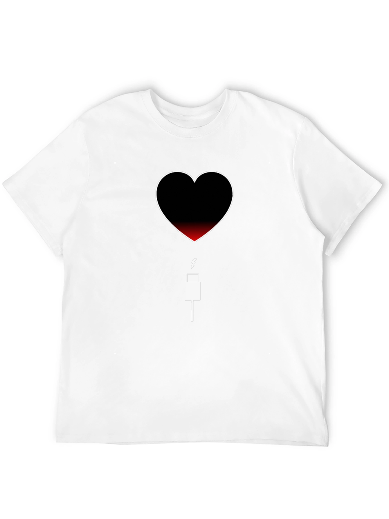 Heart Battery T-Shirt - Low Charge Love Needed
