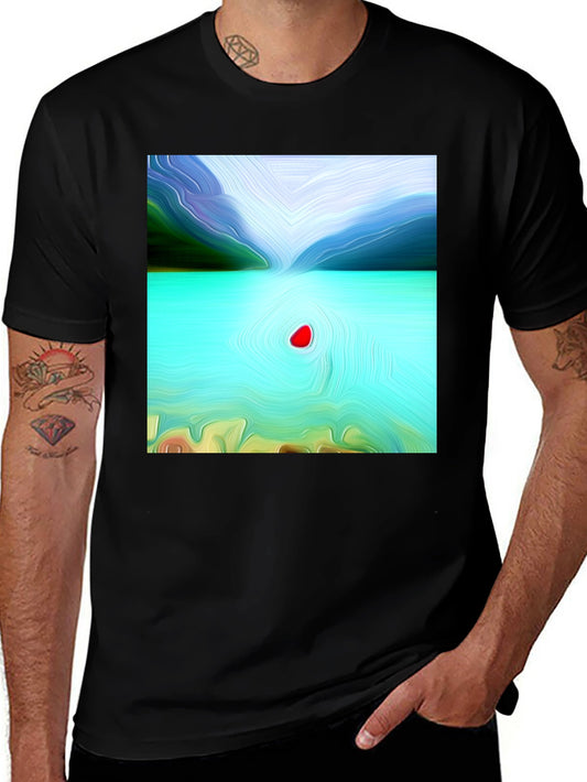 Abstract Lake Graphic T-Shirt