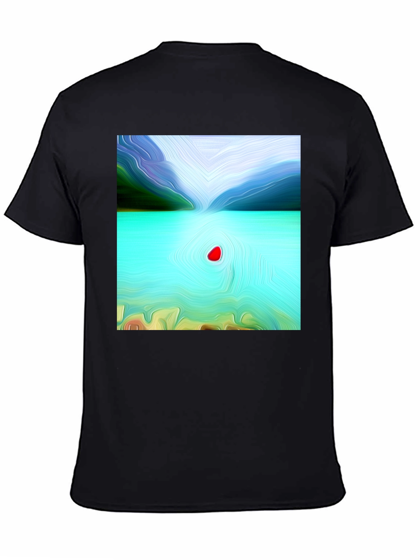 Abstract Lake Graphic T-Shirt