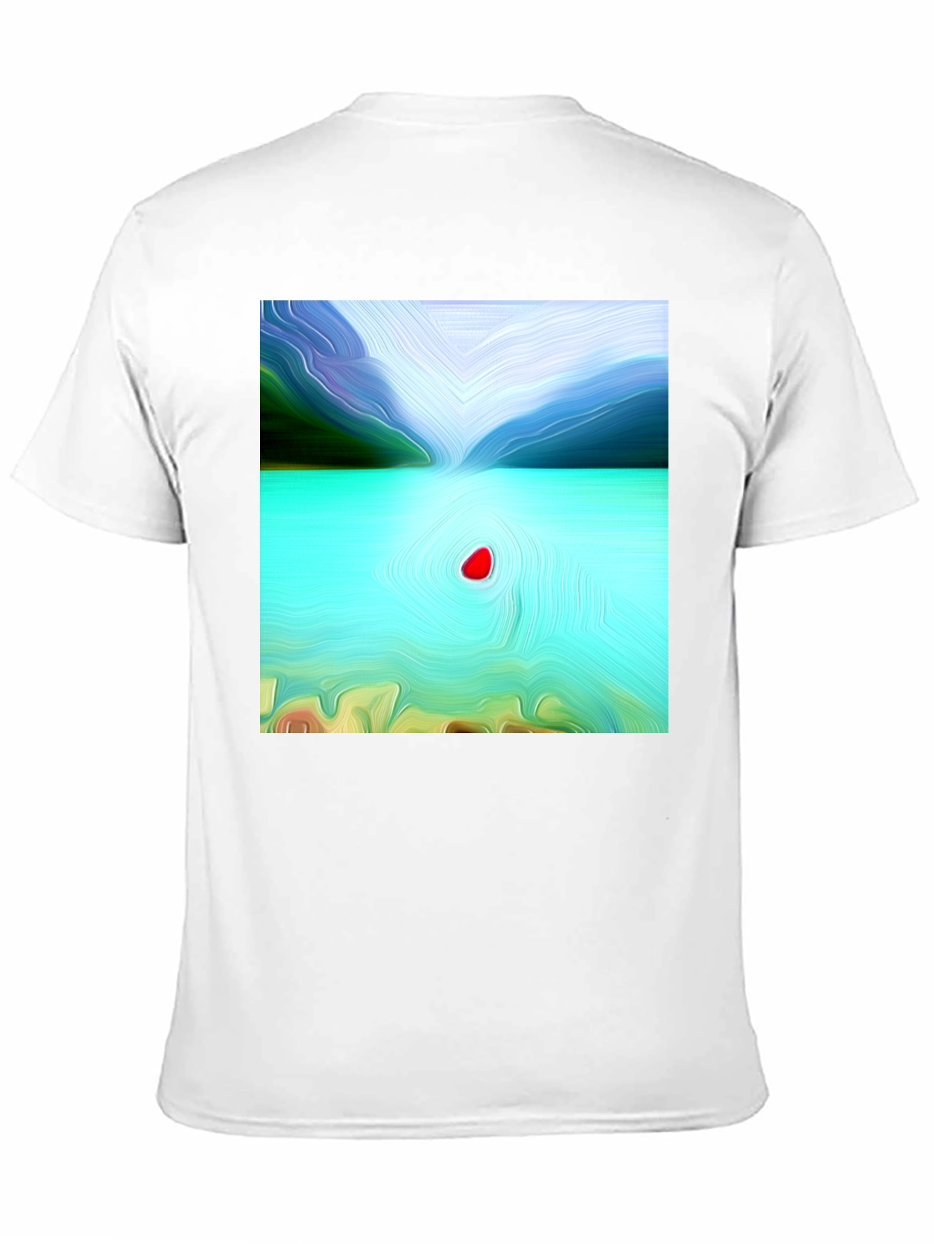 Abstract Lake Graphic T-Shirt
