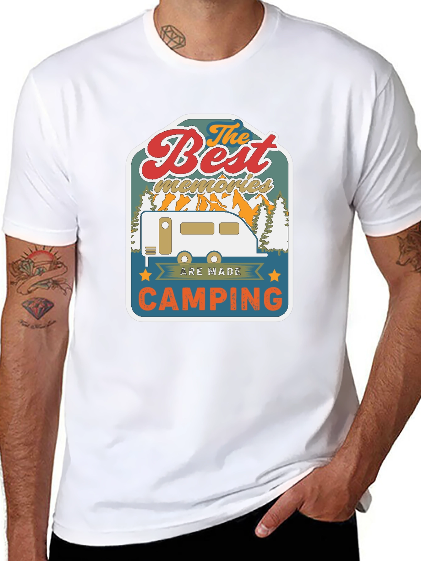 Best Memories Camping Graphic T-Shirt