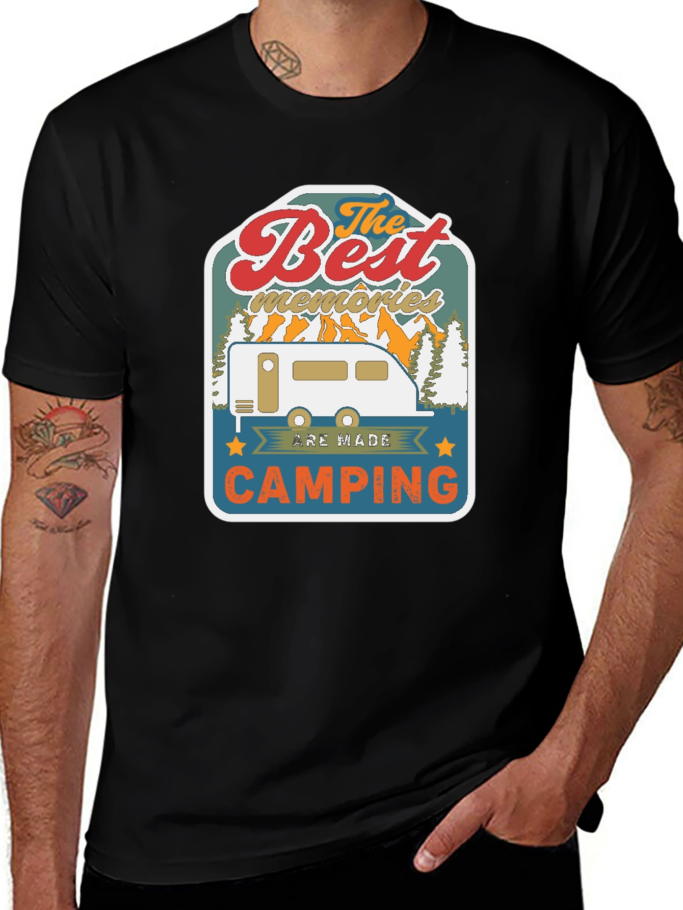 Best Memories Camping Graphic T-Shirt
