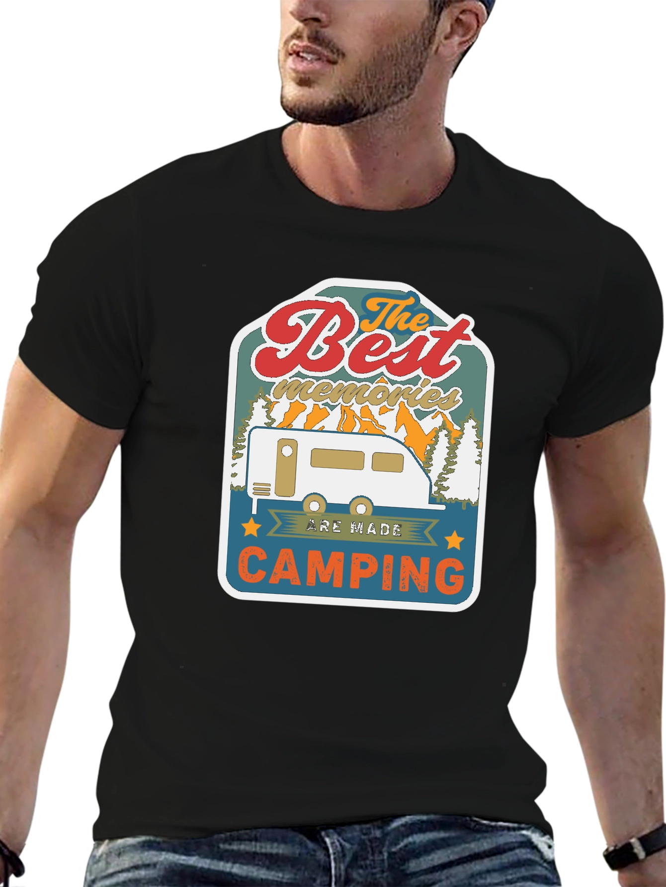 Best Memories Camping Graphic T-Shirt