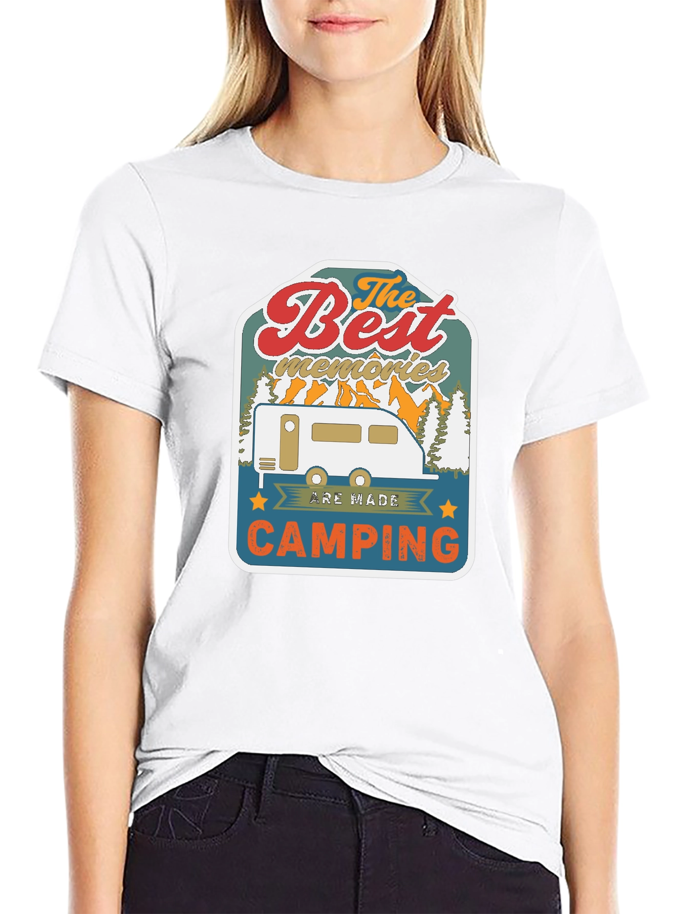 Best Memories Camping Graphic T-Shirt