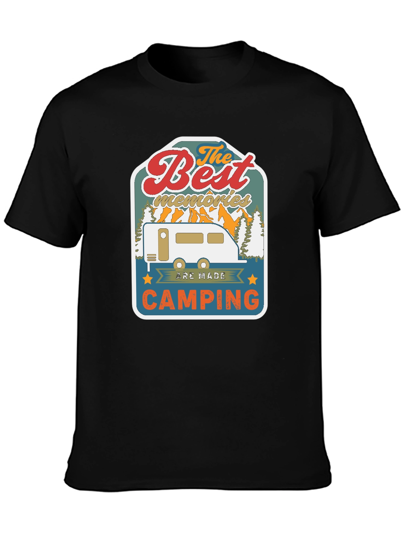 Best Memories Camping Graphic T-Shirt