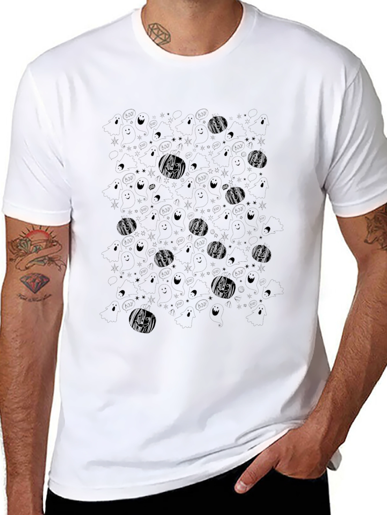 Spooky Jack-o-Lantern Graphic Tee
