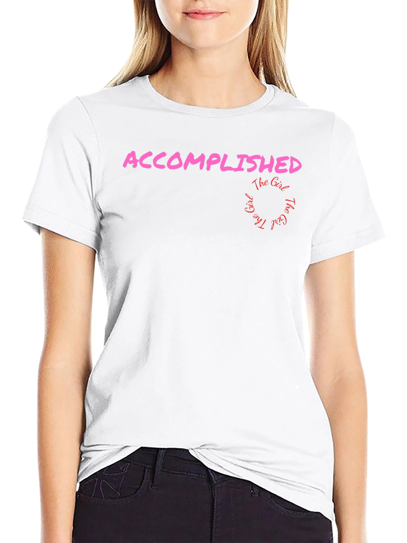 Accomplished Girl Graphic Tee - Black