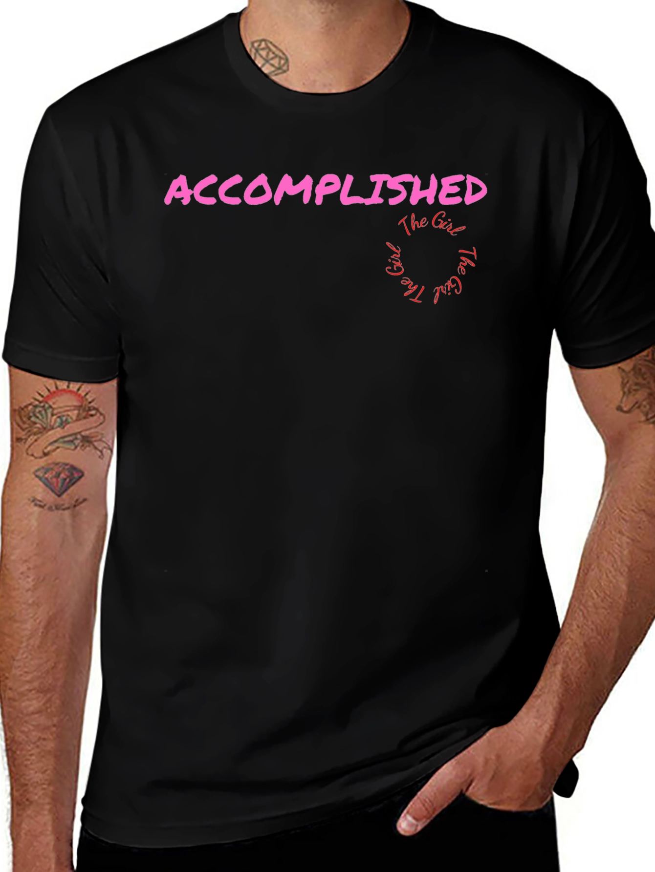 Accomplished Girl Graphic Tee - Black