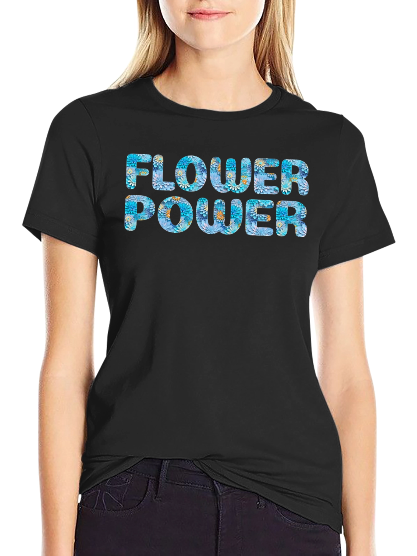 Flower Power Graphic Tee - Relaxed Fit
