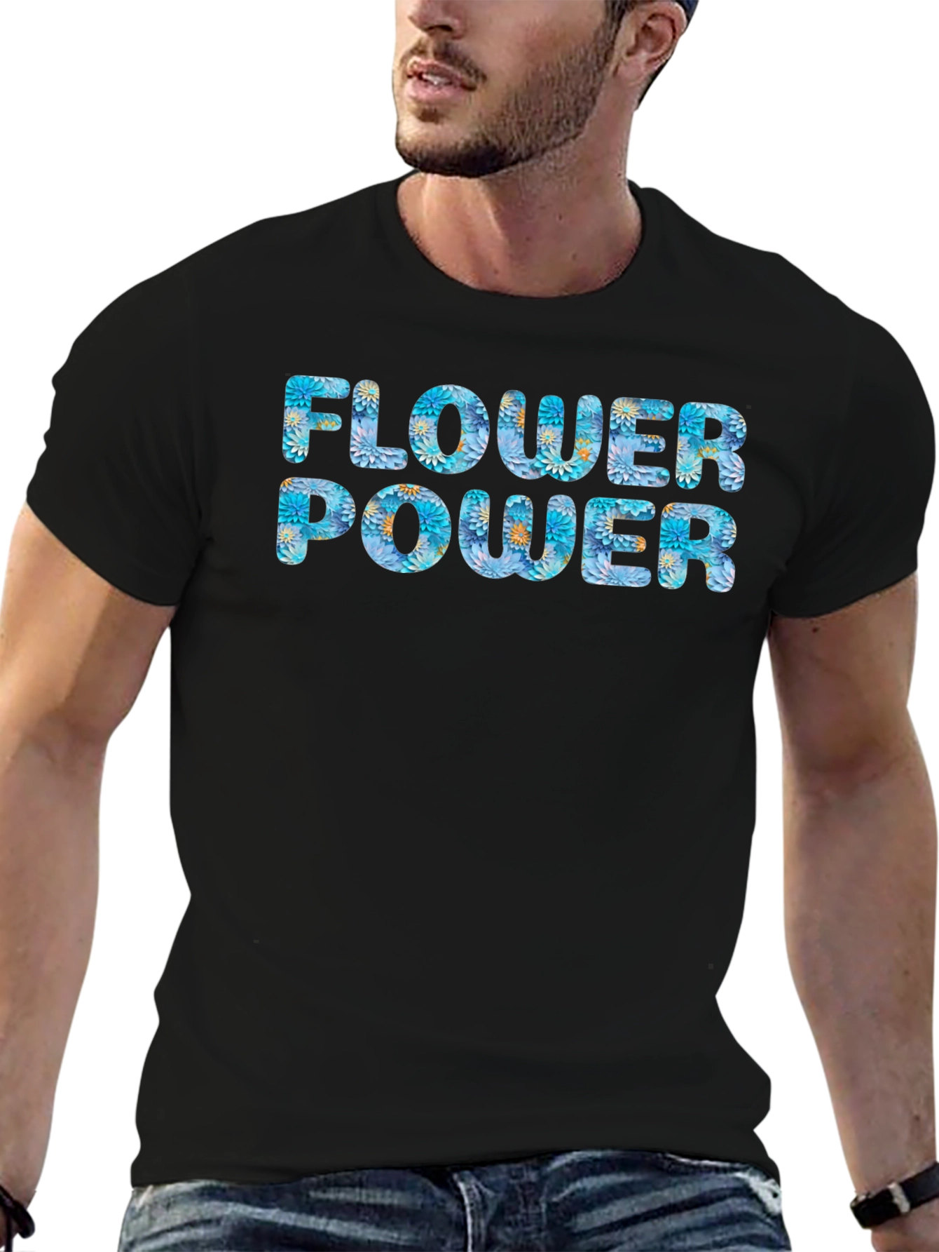 Flower Power Graphic Tee - Relaxed Fit