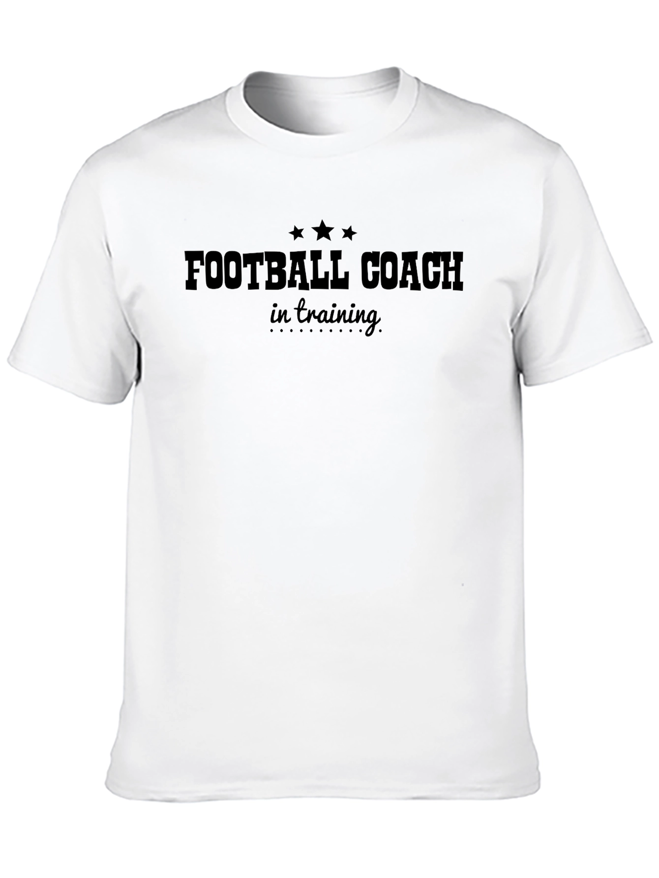 Football Coach in Training Black T-Shirt