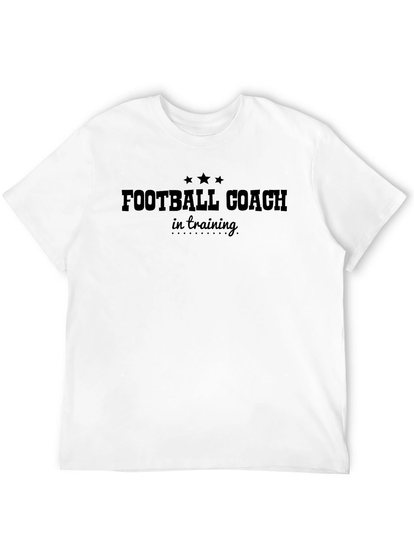 Football Coach in Training Black T-Shirt