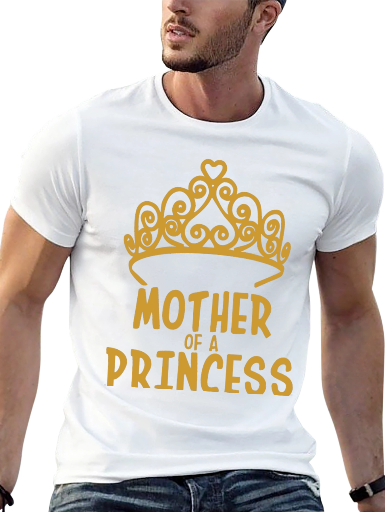 Mother of a Princess Tee - Gold Design