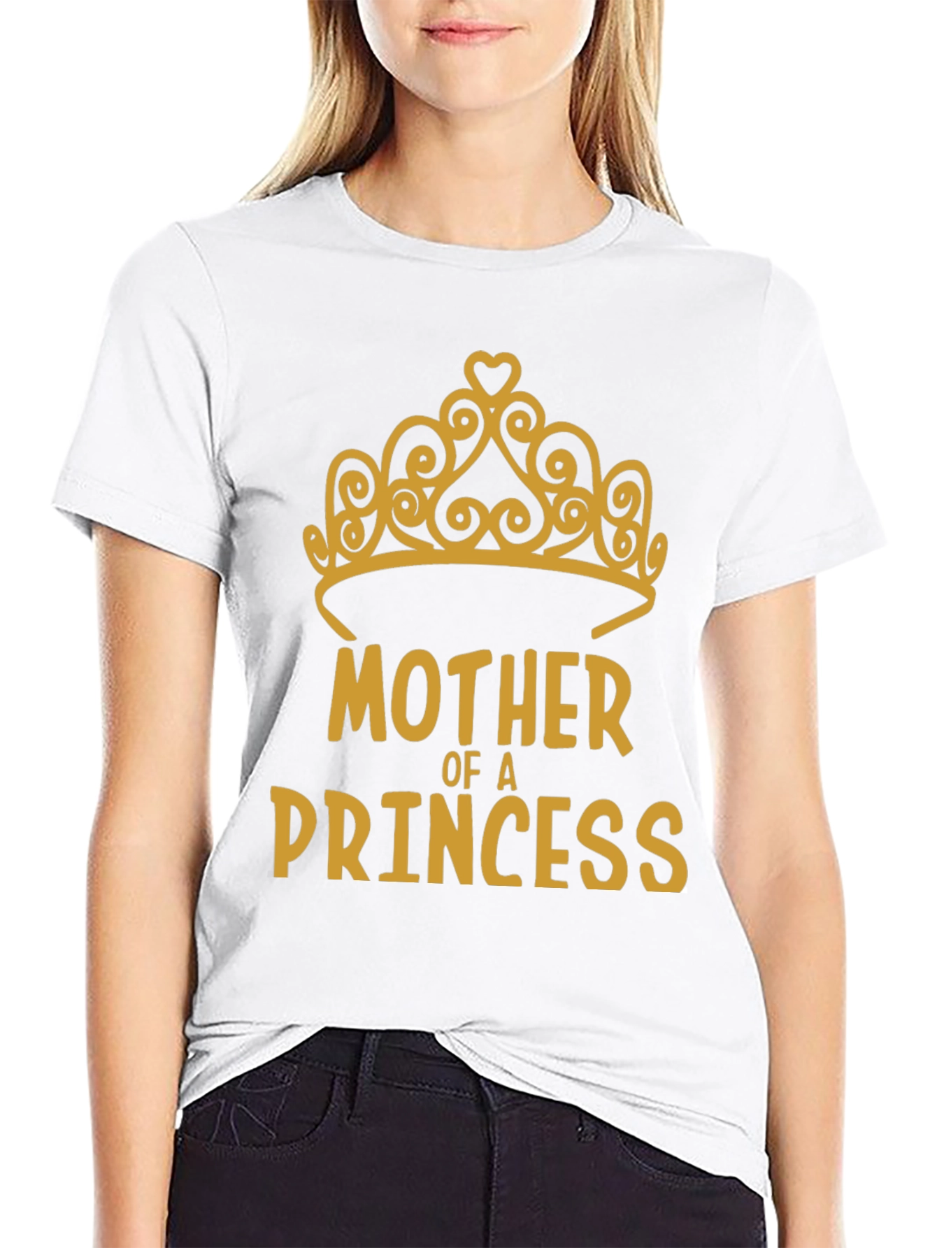 Mother of a Princess Tee - Gold Design