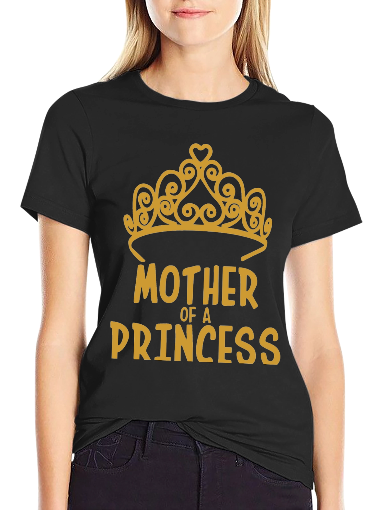 Mother of a Princess Tee - Gold Design