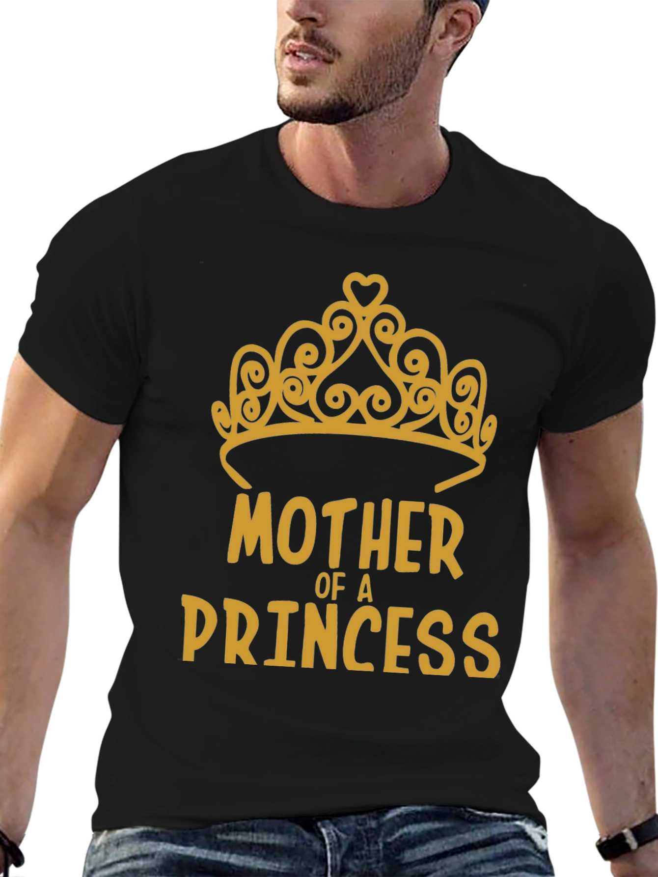 Mother of a Princess Tee - Gold Design
