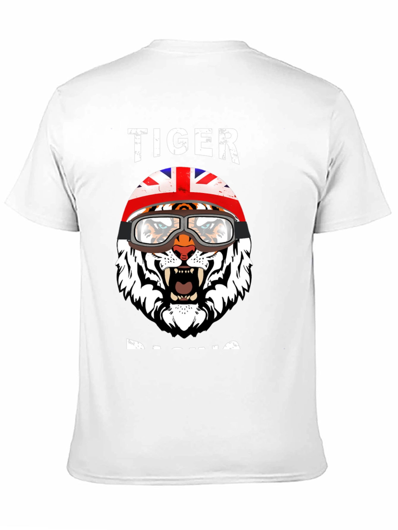 Tiger Racing Graphic Tee - UK Flag Helmet