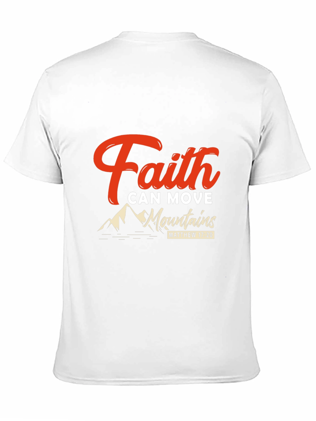 Faith Can Move Mountains Black T-Shirt