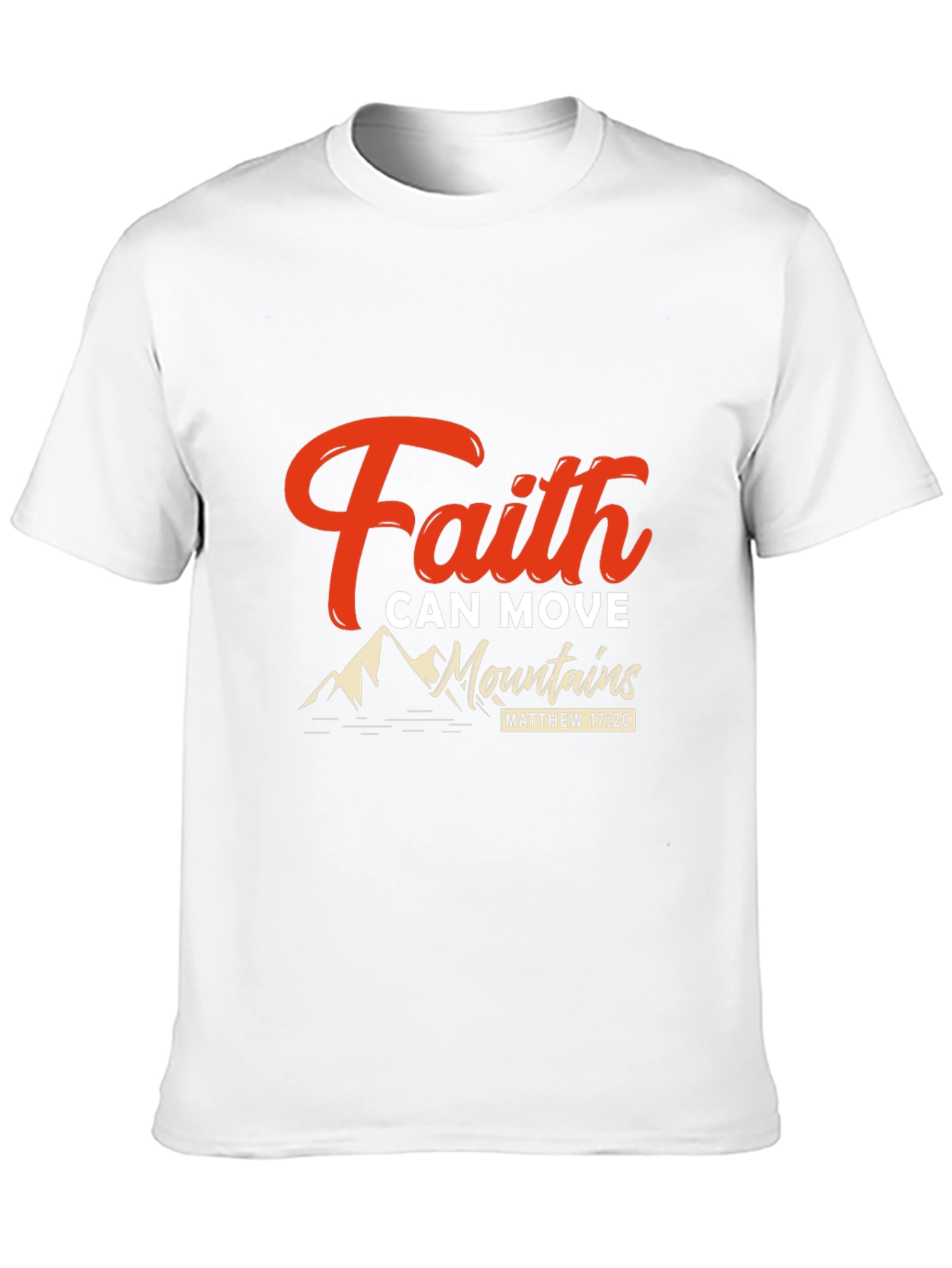 Faith Can Move Mountains Black T-Shirt