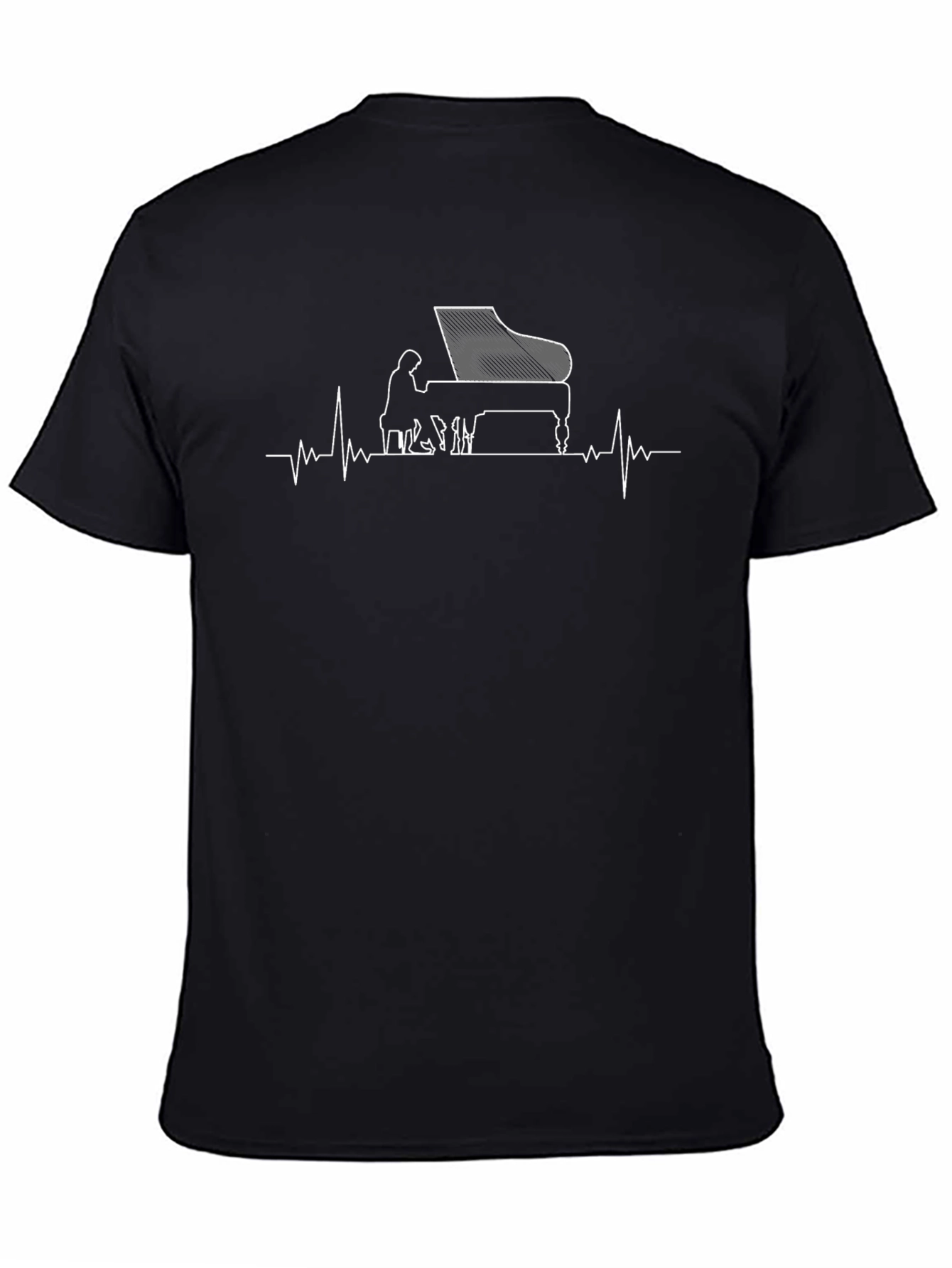 Piano Heartbeat Graphic Tee