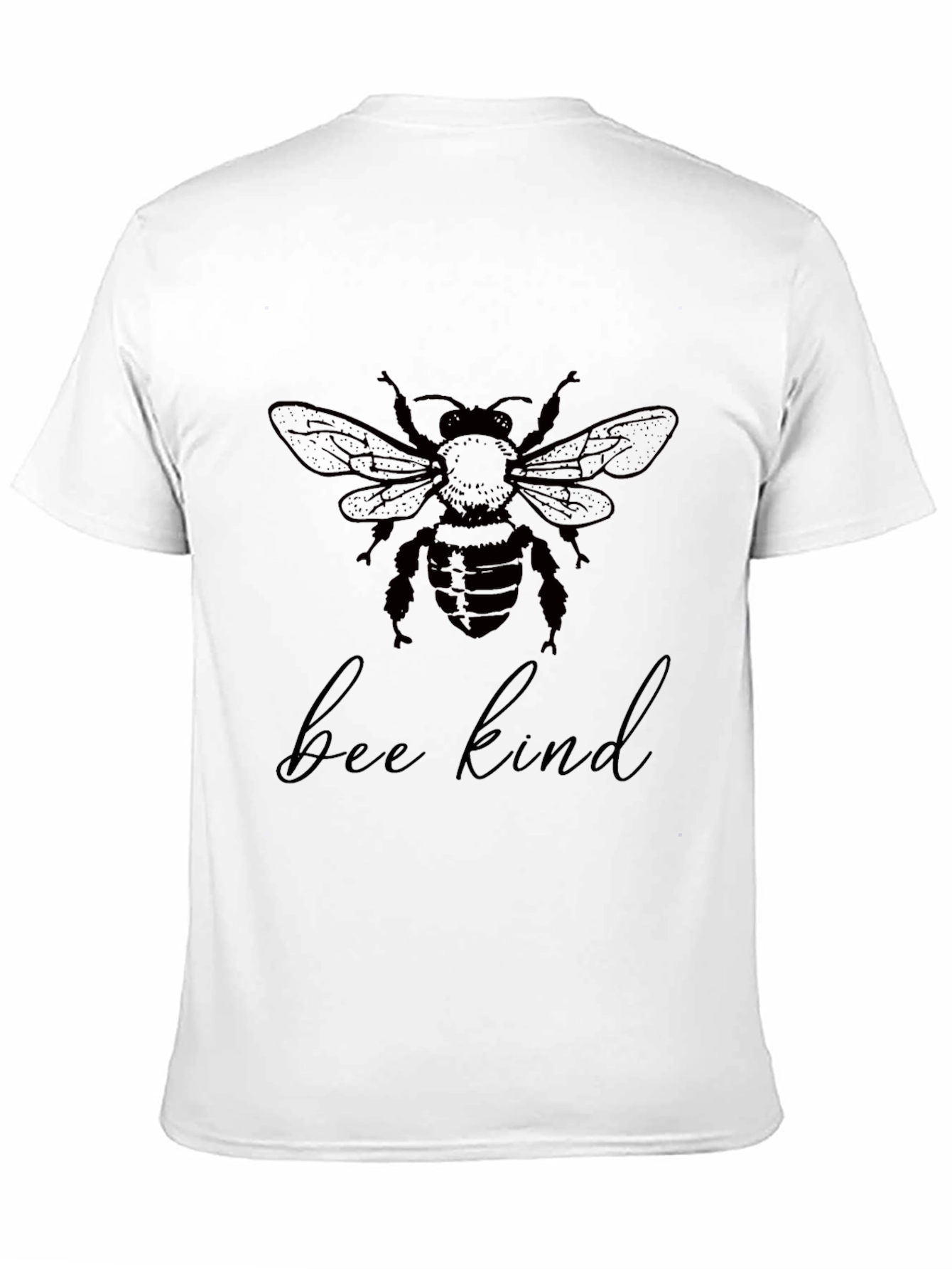 Bee Kind Graphic T-Shirt - Black Casual