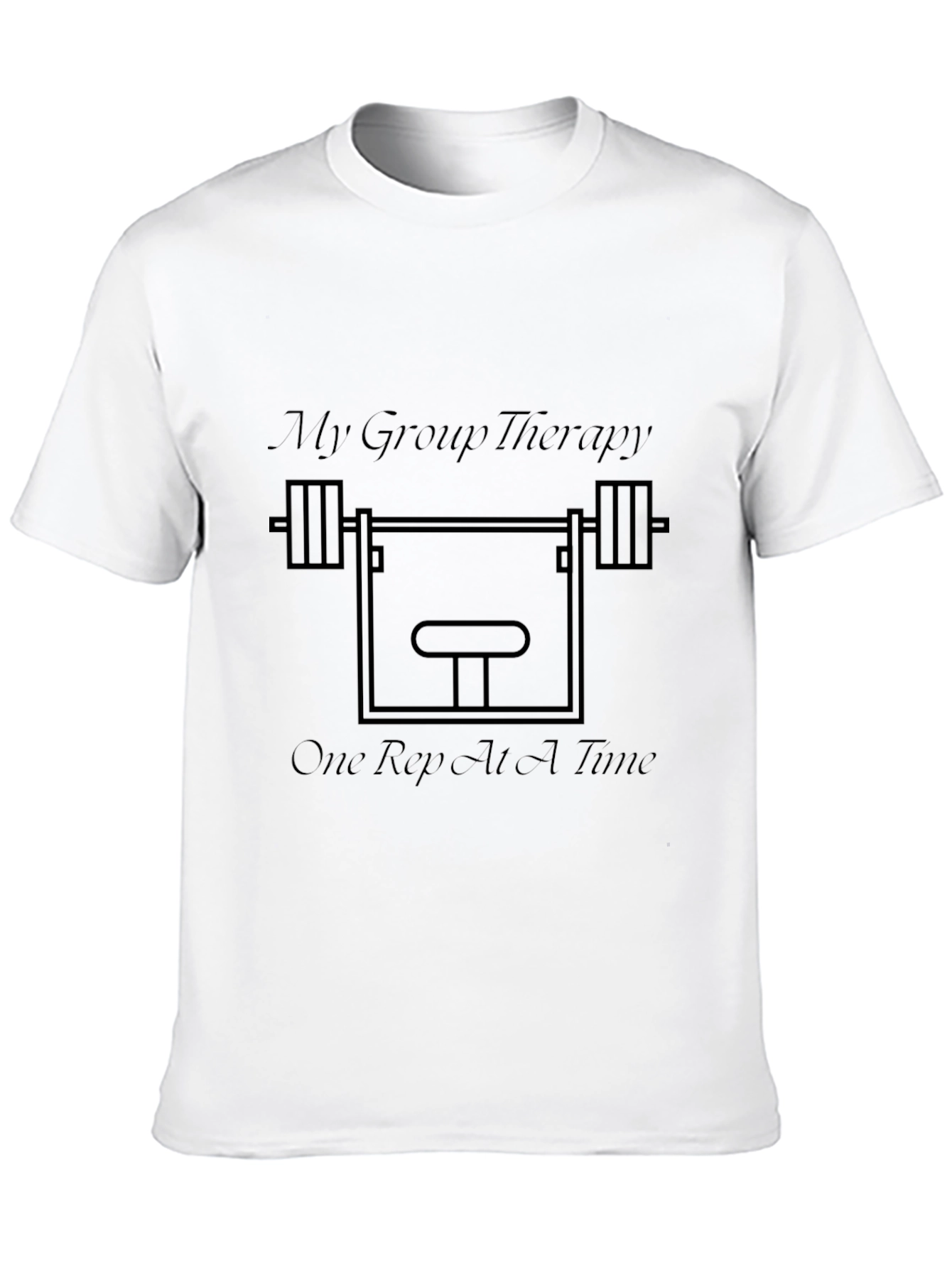 My Group Therapy Weightlifting Black T-Shirt