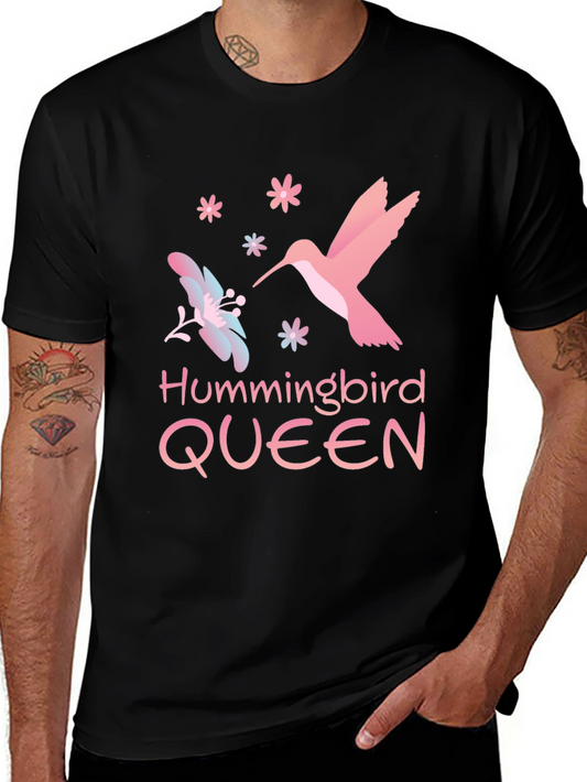 Hummingbird Queen Black T-Shirt