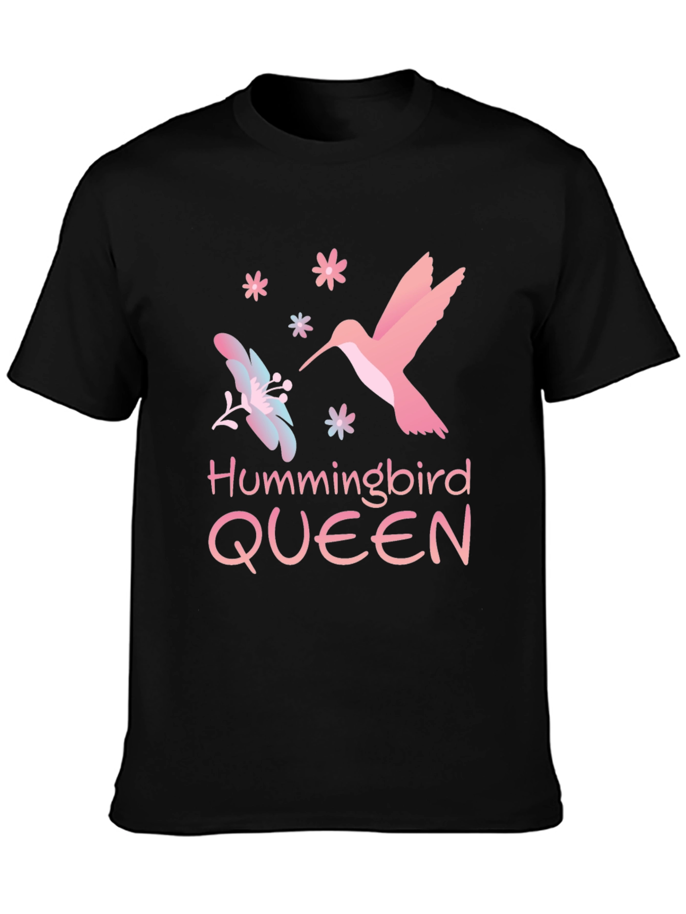 Hummingbird Queen Black T-Shirt