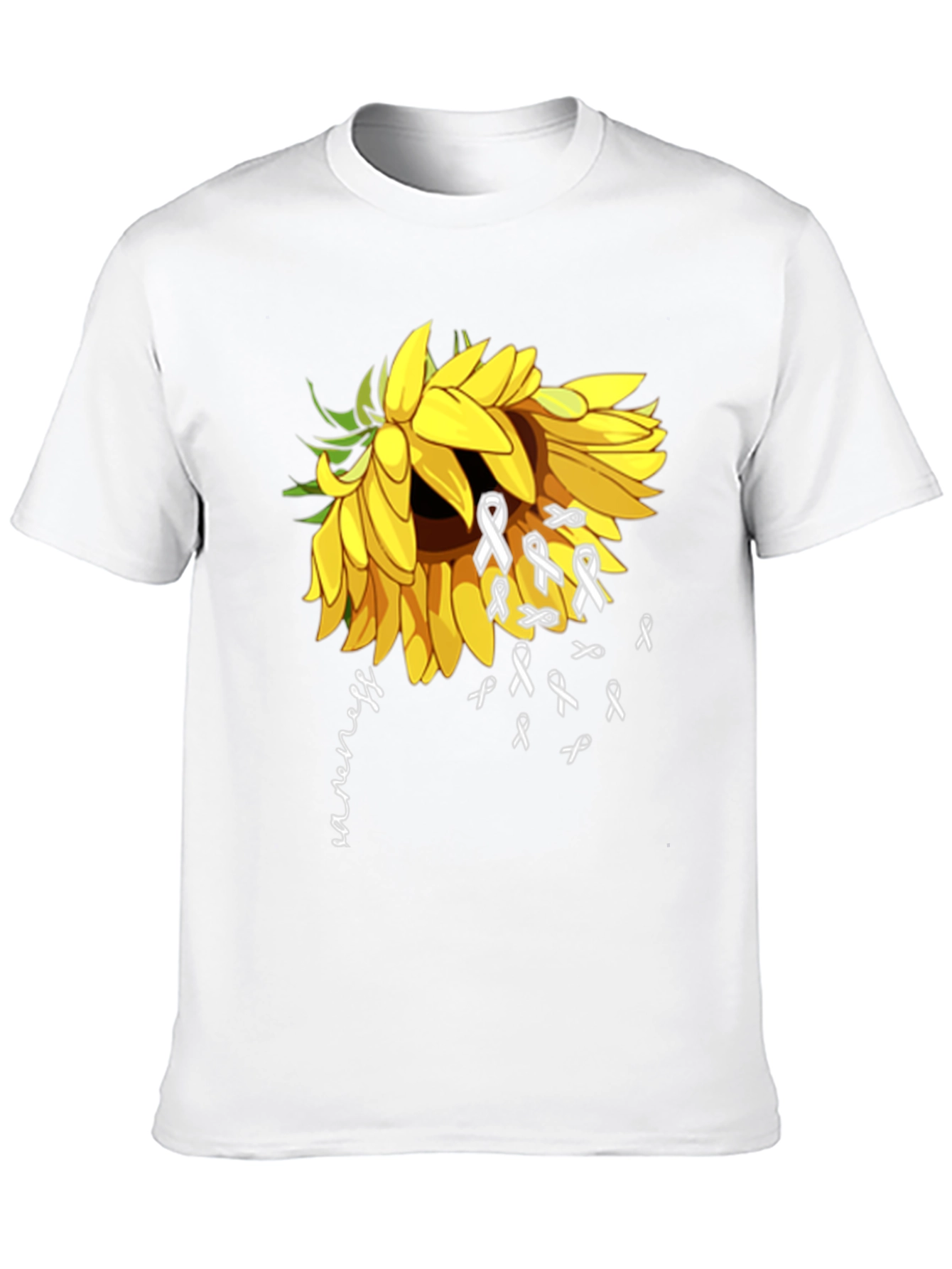 Awareness Sunflower Graphic T-Shirt