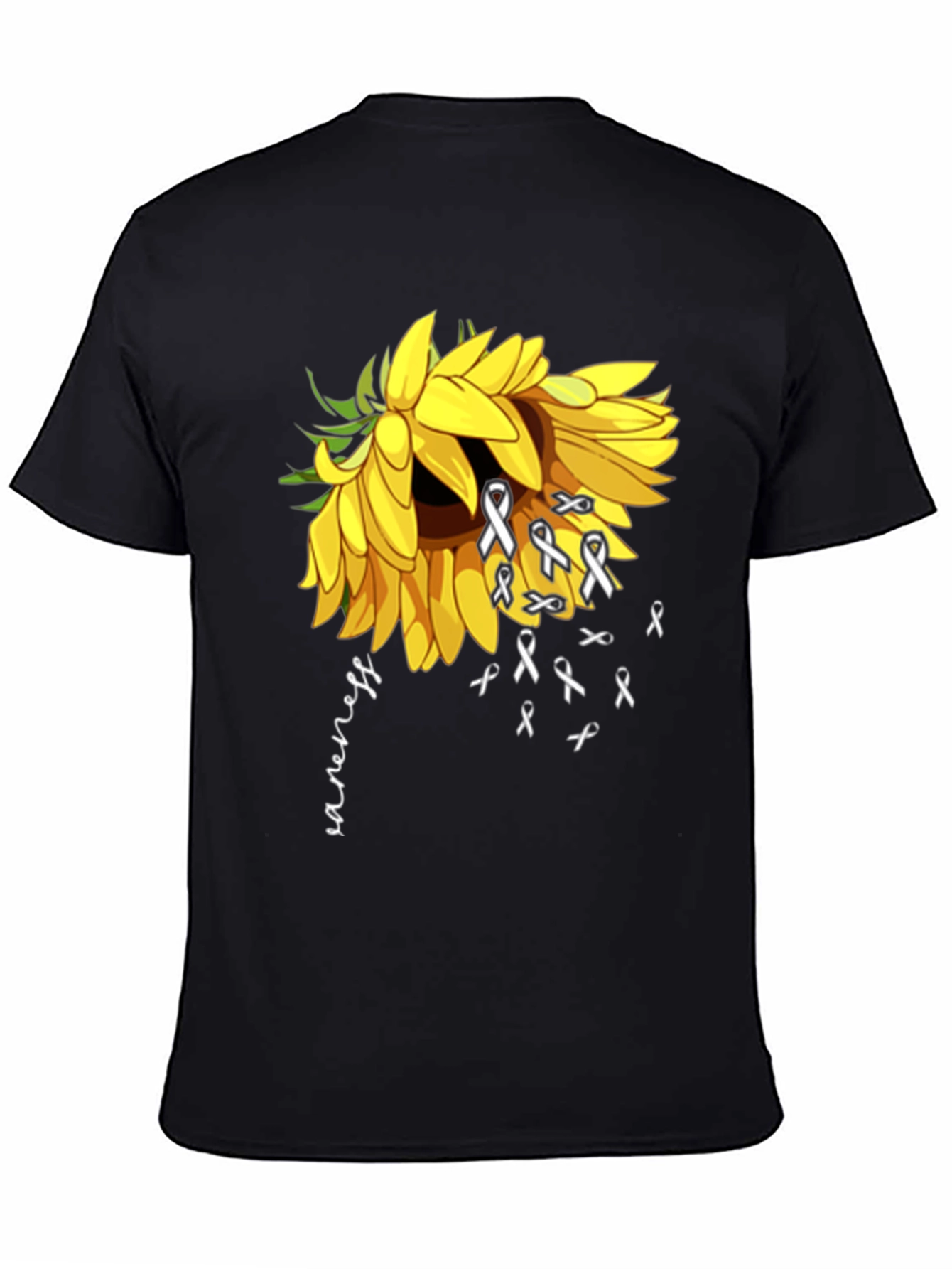 Awareness Sunflower Graphic T-Shirt