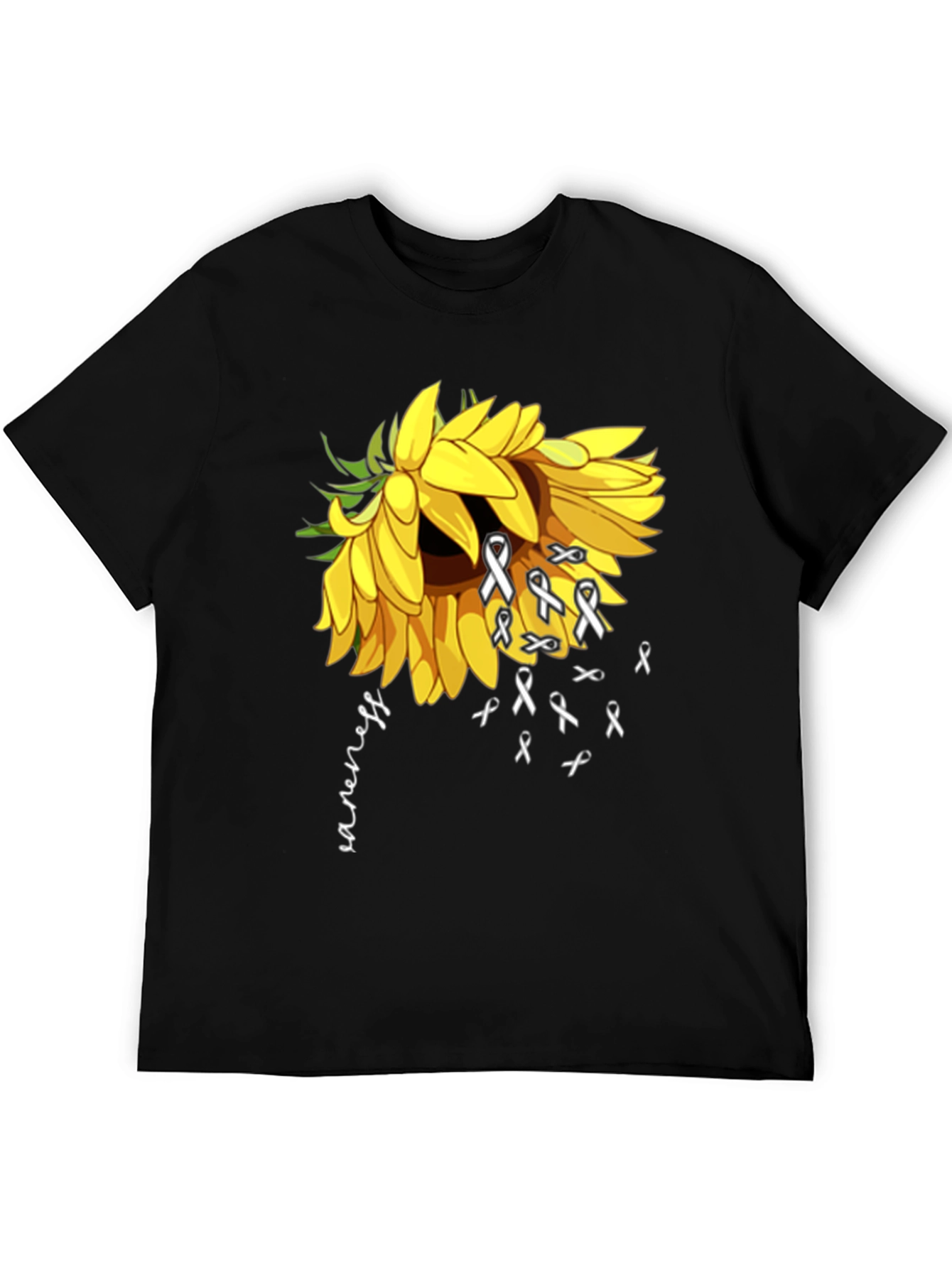 Awareness Sunflower Graphic T-Shirt