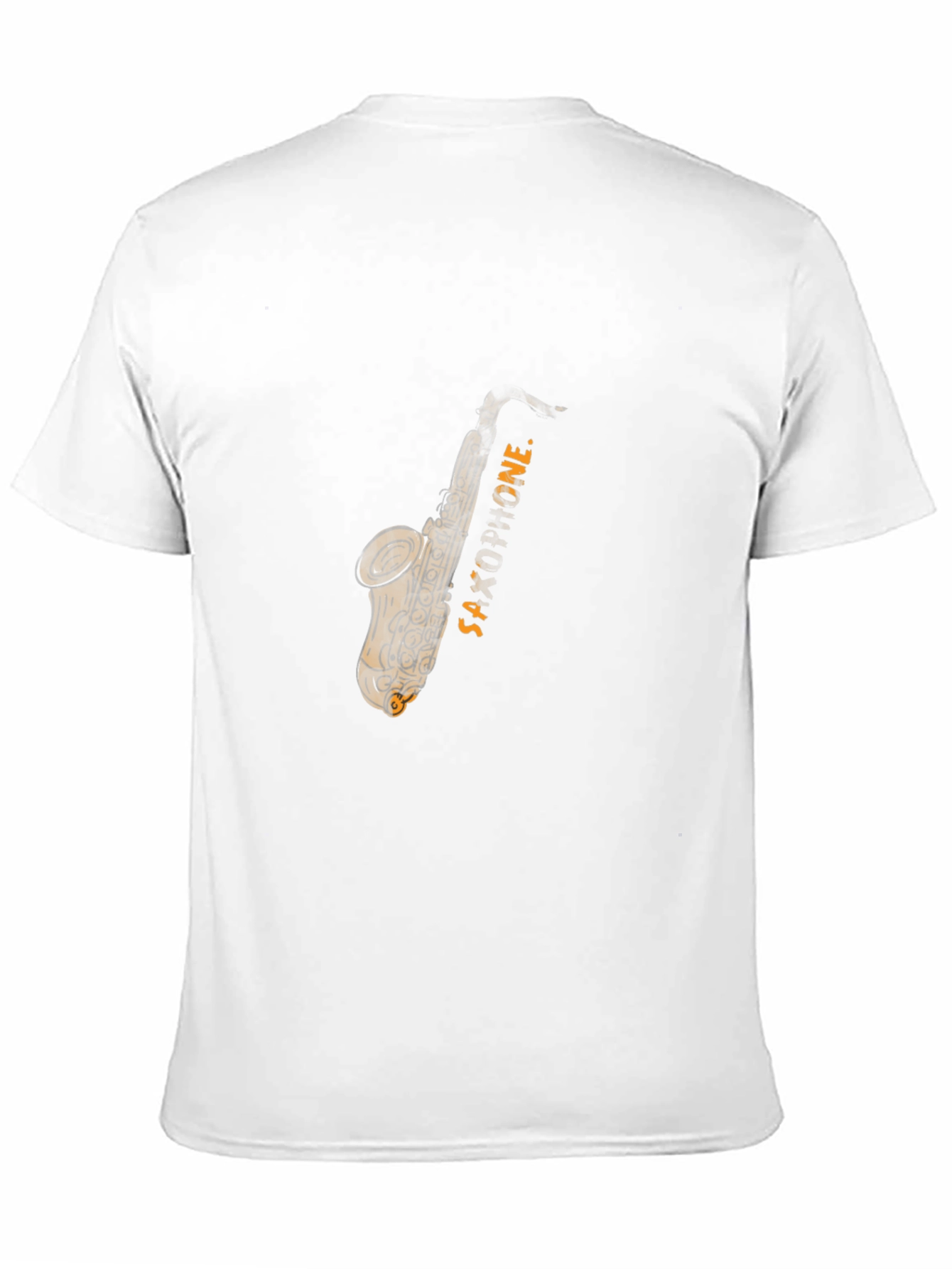 Saxophone Graphic Tee - Mens Black T-Shirt