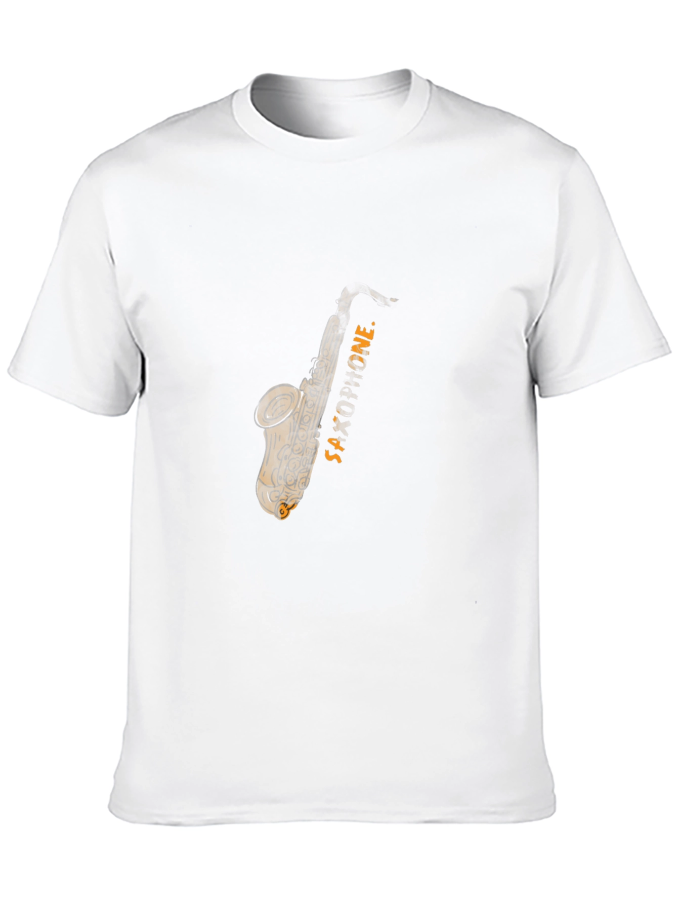 Saxophone Graphic Tee - Mens Black T-Shirt