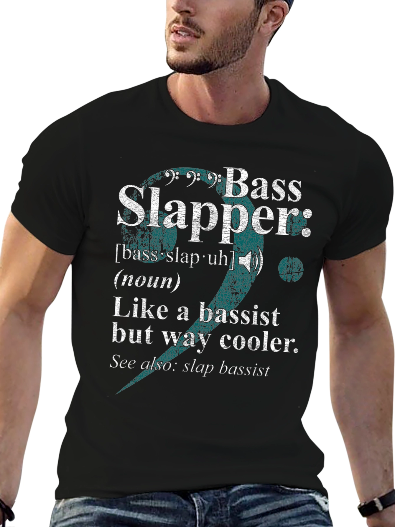 Bass Slapper T-Shirt - Musician Humor Tee