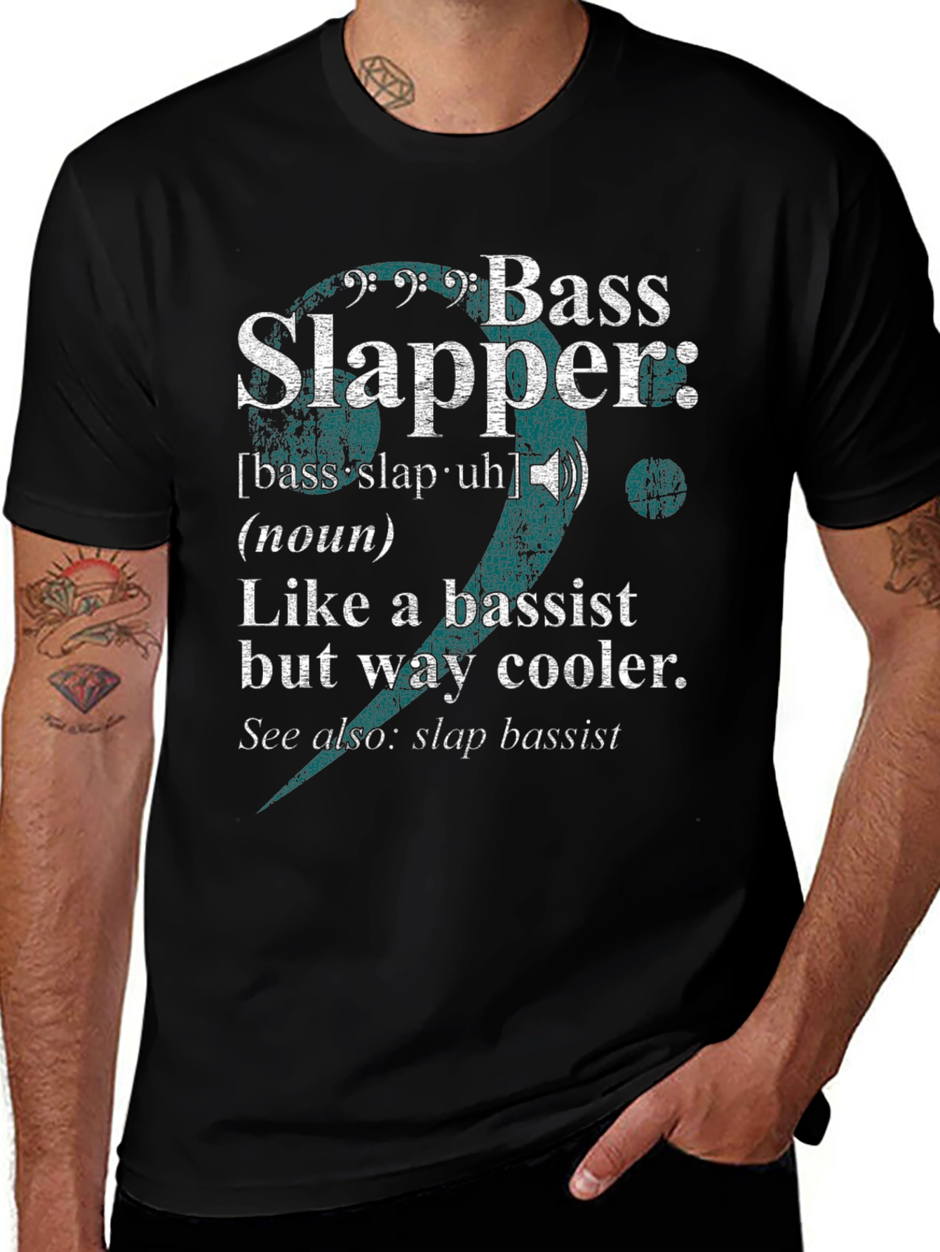 Bass Slapper T-Shirt - Musician Humor Tee