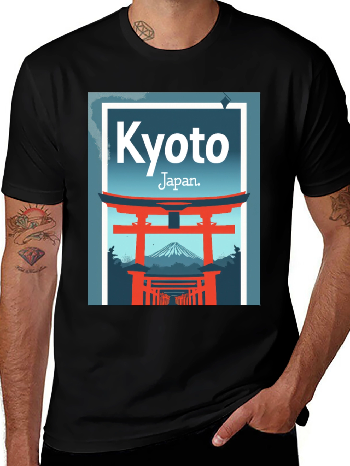 Kyoto Japan Graphic Print T-Shirt