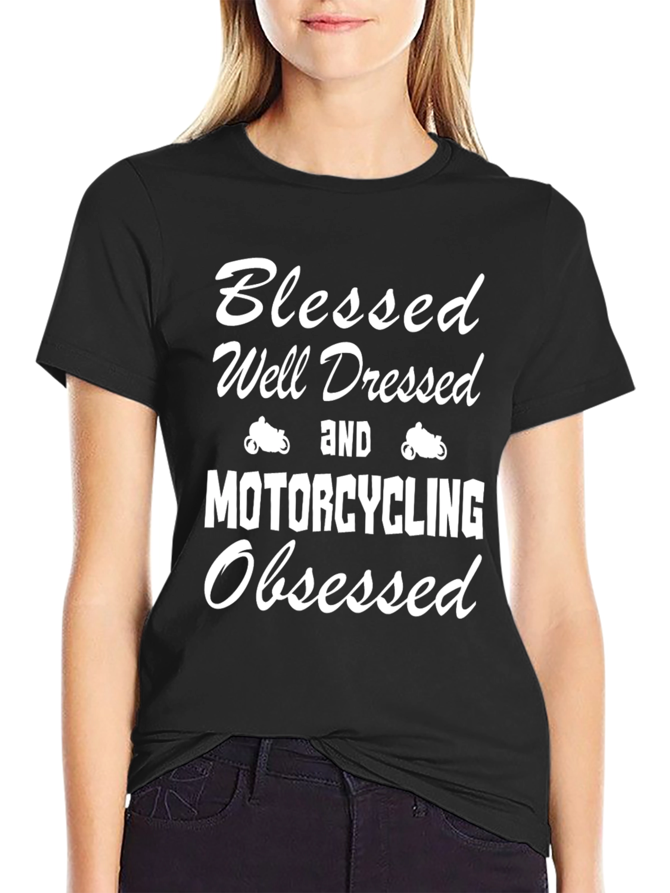 Blessed Motocycling Obsessed T-Shirt