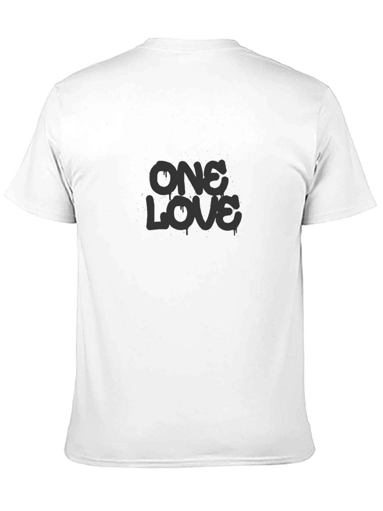 One Love Graphic Tee - Soft Black T-Shirt