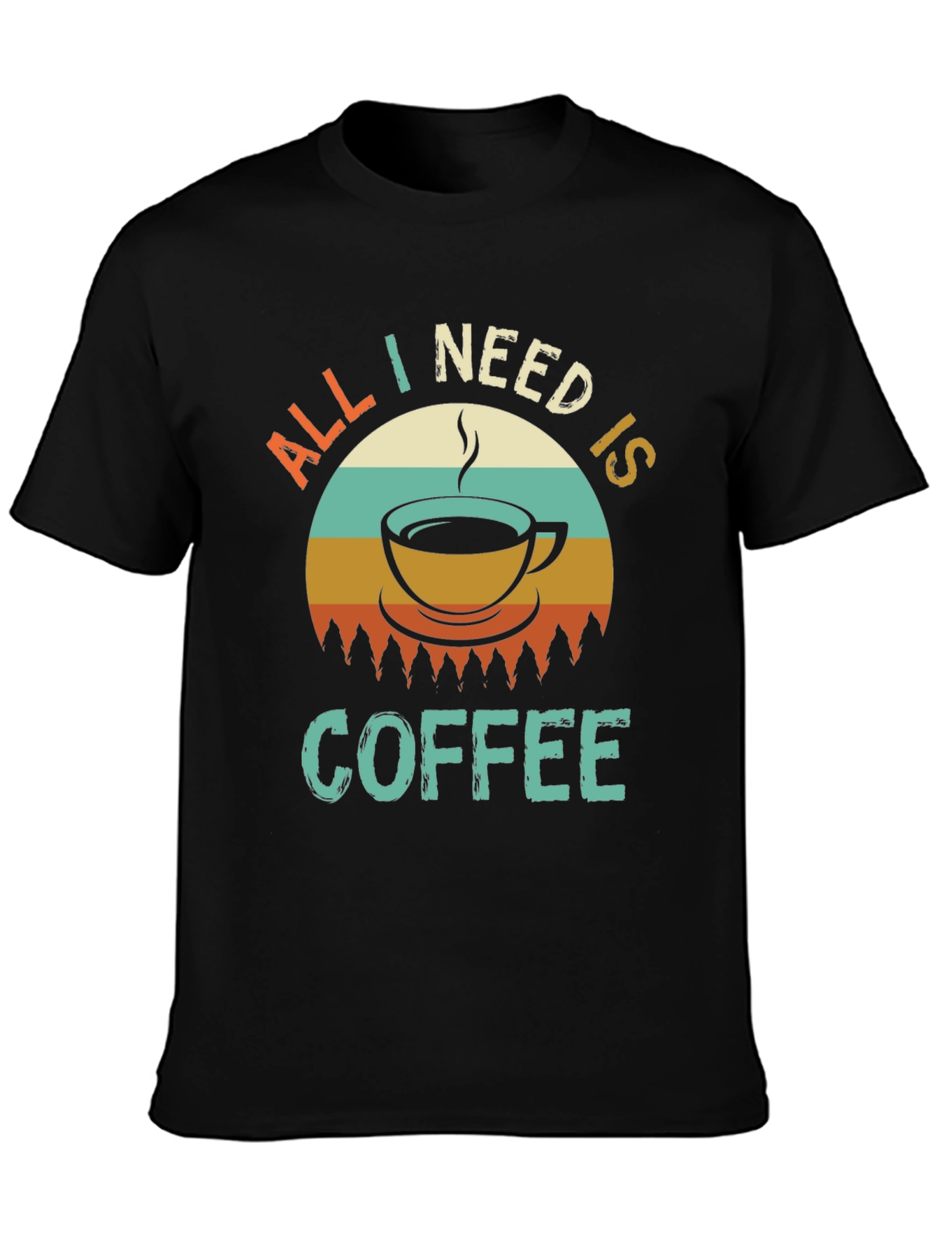 All I Need Is Coffee Retro Graphic Tee