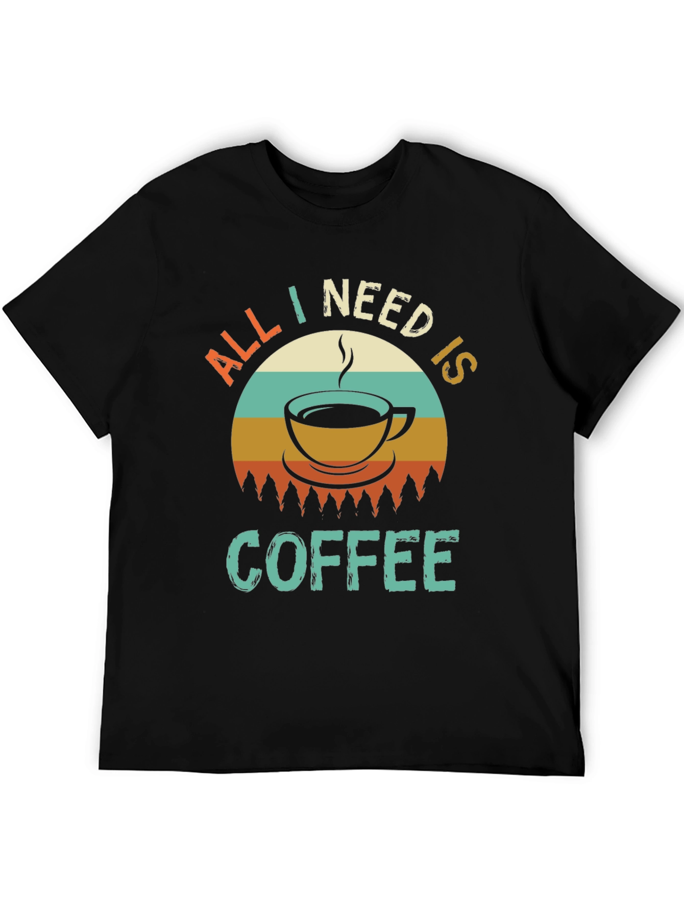 All I Need Is Coffee Retro Graphic Tee