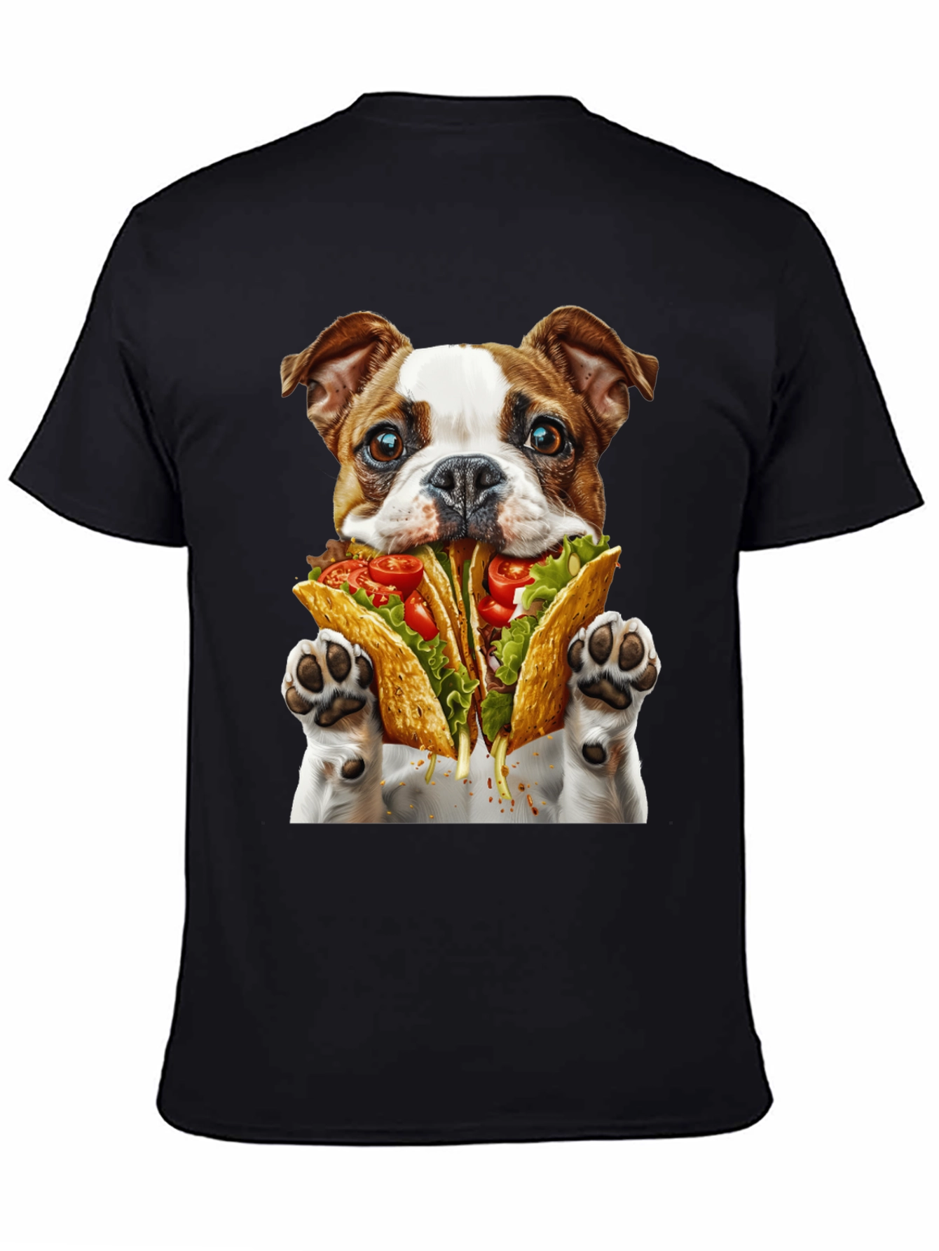 Dog Eating Tacos Graphic Tee